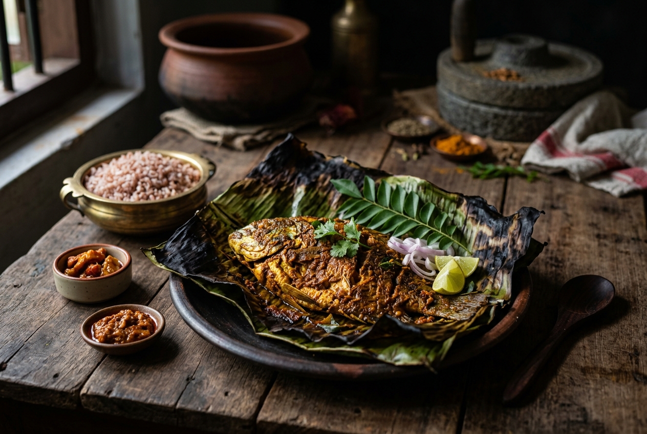 Karimeen Pollichathu